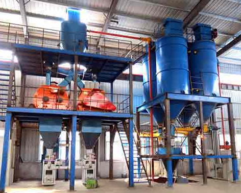 Semi-auto dry mortar production equipment 